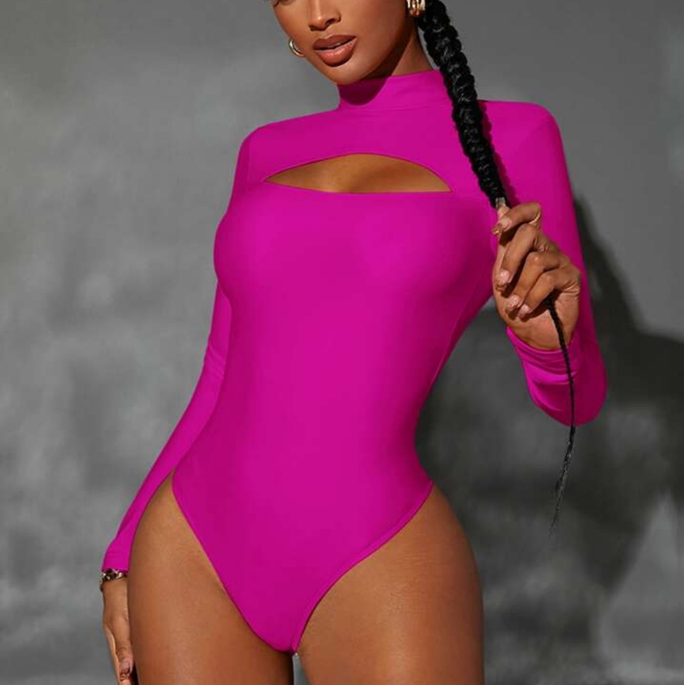 4 FOR $100  -  Pink Long Sleeve Bodysuit